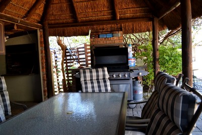 Two bedroom self catering unit. Braai, Lapa and pool area